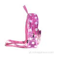 Mochila transparente de bolsa da moda rosa allover escolar